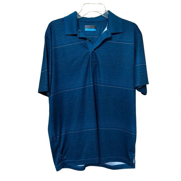 PGA Tour Teal Short sleeve size Large Polo - Picture 1 of 9